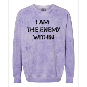 I Am The Enemy Within Kamala Harris Donald Trump 2024 Colorblast Crewneck Sweatshirt