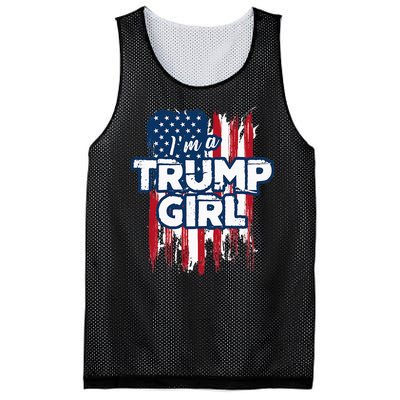 Im A Trump Girl Mesh Reversible Basketball Jersey Tank