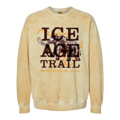 I.C.E A.G.E Trail Wisconsin Usa Colorblast Crewneck Sweatshirt