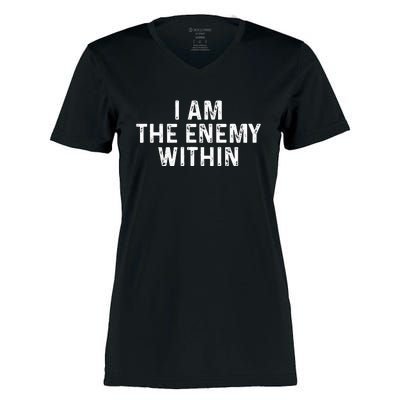 I Am The Enemy Within Simple Cute Women's Momentum V-Neck T-Shirt