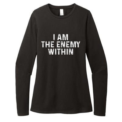 I Am The Enemy Within Simple Cute Womens CVC Long Sleeve Shirt