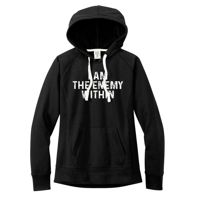 I Am The Enemy Within Simple Cute Women's Fleece Hoodie