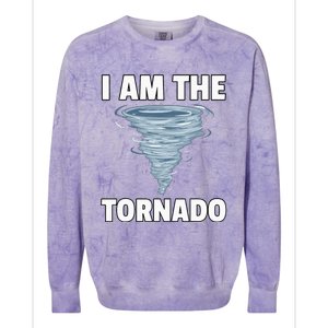 I Am The Storm Twister Tornado Hurricane Meteorologist Colorblast Crewneck Sweatshirt