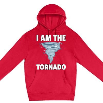 I Am The Storm Twister Tornado Hurricane Meteorologist Premium Pullover Hoodie