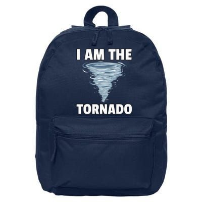 I Am The Storm Twister Tornado Hurricane Meteorologist 16 in Basic Backpack