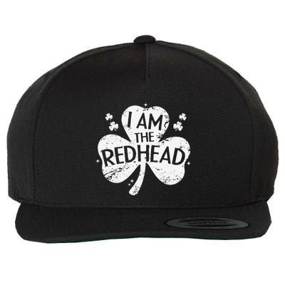 I Am The Redhead Dibs On The Redhead Funny St Patricks Day Wool Snapback Cap