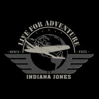 Indiana And The Temple Of Doom Aviation Badge Stripe Pom Pom Beanie