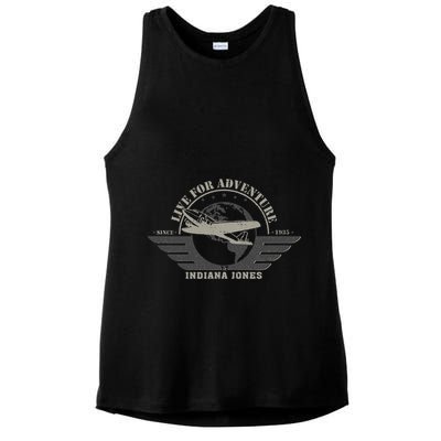 Indiana And The Temple Of Doom Aviation Badge Ladies PosiCharge Tri-Blend Wicking Tank