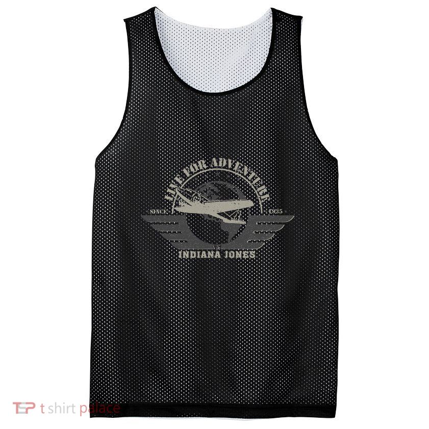 Indiana And The Temple Of Doom Aviation Badge Mesh Reversible Basketball Jersey Tank