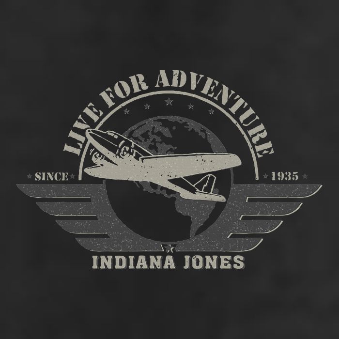 Indiana And The Temple Of Doom Aviation Badge Golf Towel