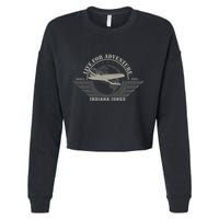 Indiana And The Temple Of Doom Aviation Badge Cropped Pullover Crew