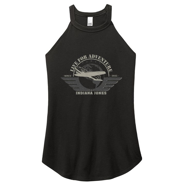 Indiana And The Temple Of Doom Aviation Badge Women's Perfect Tri Rocker Tank