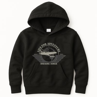 Indiana And The Temple Of Doom Aviation Badge Kids Hoodie