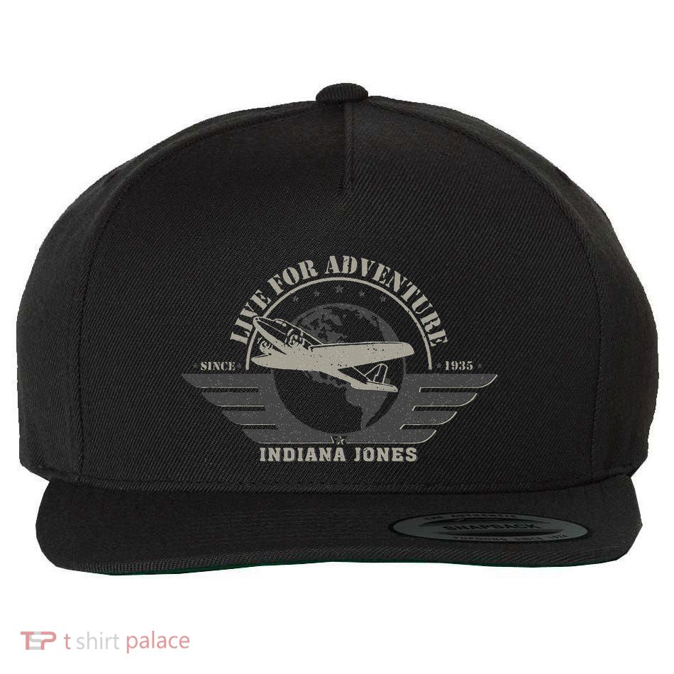 Indiana And The Temple Of Doom Aviation Badge Wool Snapback Cap