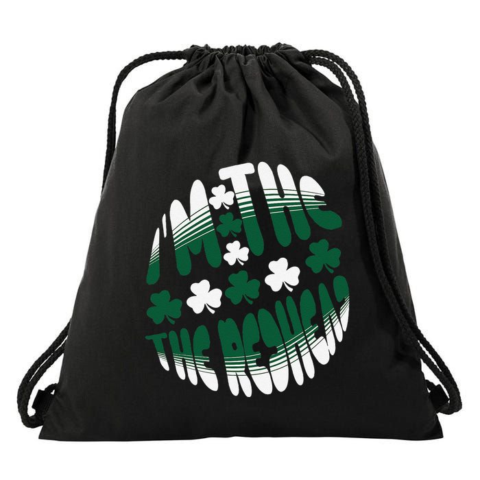I Am The Redhead Dibs On The Redhead Funny St Patricks Day Drawstring Bag
