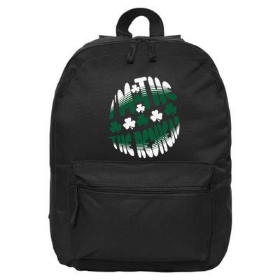 I Am The Redhead Dibs On The Redhead Funny St Patricks Day 16 in Basic Backpack