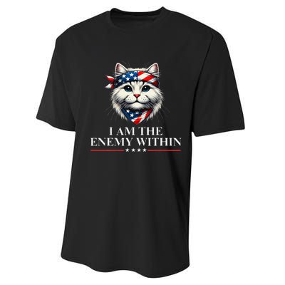 I Am The Enemy Within Harris 2024 I Am The Enemy Within Performance Sprint T-Shirt