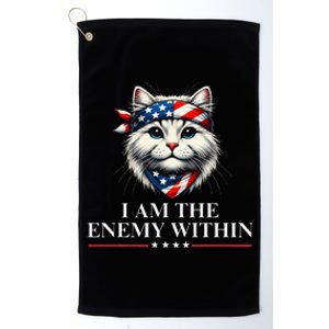 I Am The Enemy Within Harris 2024 I Am The Enemy Within Platinum Collection Golf Towel