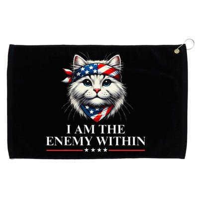 I Am The Enemy Within Harris 2024 I Am The Enemy Within Grommeted Golf Towel