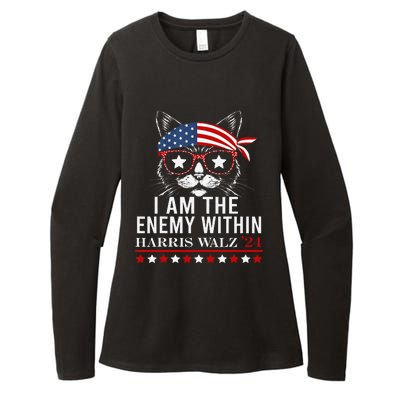 I Am The Enemy Within Harris Walz 2024 Merch Womens CVC Long Sleeve Shirt