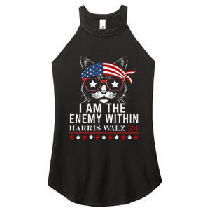 I Am The Enemy Within Harris Walz 2024 Merch Women's Perfect Tri Rocker Tank