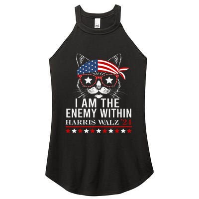 I Am The Enemy Within Harris Walz 2024 Merch Women's Perfect Tri Rocker Tank