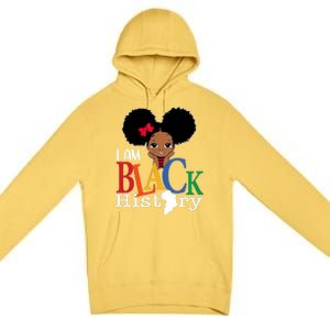 I Am The Strong African Queen Girls Black History Month Premium Pullover Hoodie