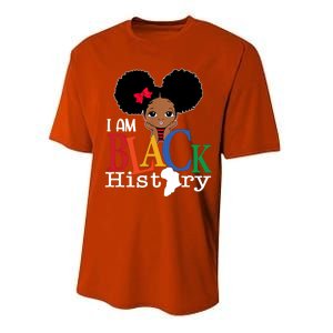 I Am The Strong African Queen Girls Black History Month Performance Sprint T-Shirt