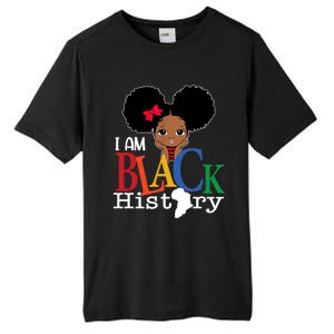 I Am The Strong African Queen Girls Black History Month Tall Fusion ChromaSoft Performance T-Shirt