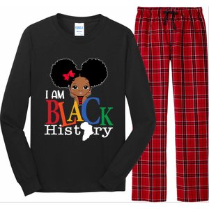 I Am The Strong African Queen Girls Black History Month Long Sleeve Pajama Set