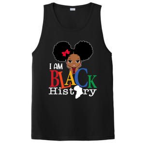 I Am The Strong African Queen Girls Black History Month PosiCharge Competitor Tank