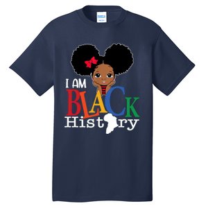 I Am The Strong African Queen Girls Black History Month Tall T-Shirt