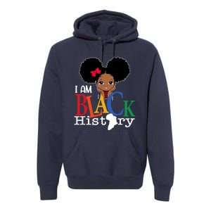 I Am The Strong African Queen Girls Black History Month Premium Hoodie