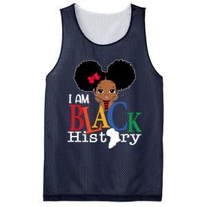 I Am The Strong African Queen Girls Black History Month Mesh Reversible Basketball Jersey Tank