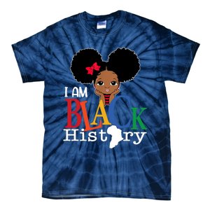 I Am The Strong African Queen Girls Black History Month Tie-Dye T-Shirt