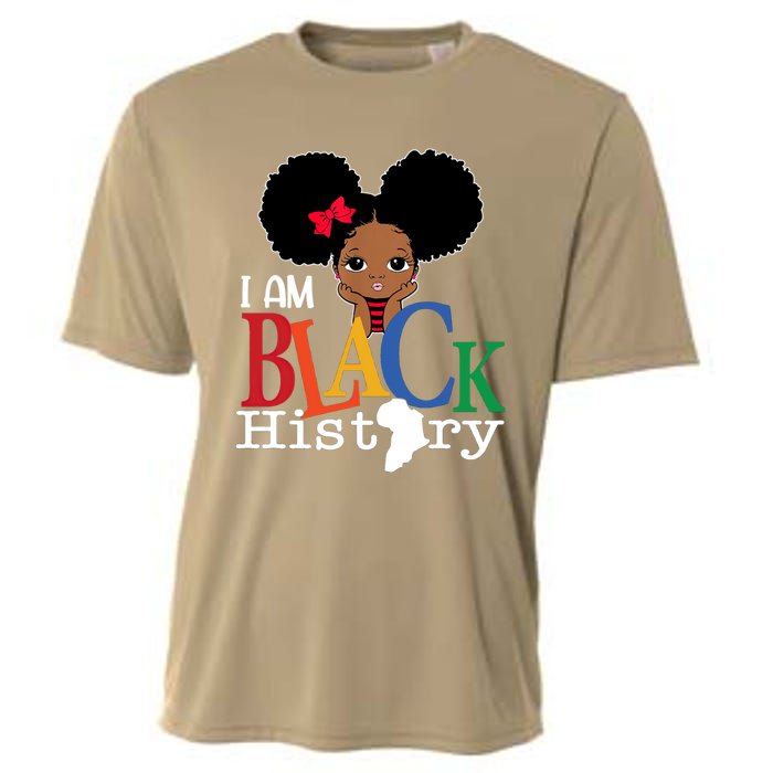 I Am The Strong African Queen Girls Black History Month Cooling Performance Crew T-Shirt