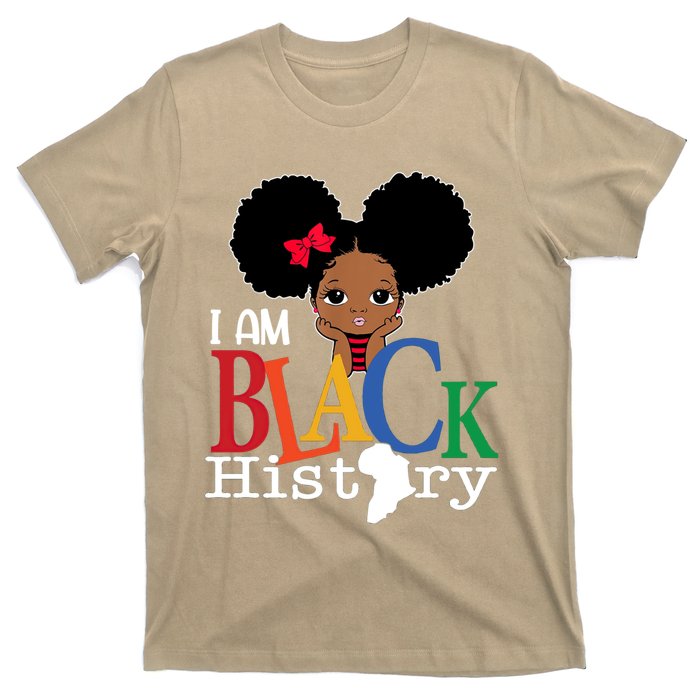 I Am The Strong African Queen Girls Black History Month T-Shirt