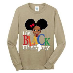 I Am The Strong African Queen Girls Black History Month Tall Long Sleeve T-Shirt