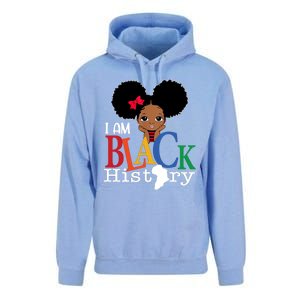 I Am The Strong African Queen Girls Black History Month Unisex Surf Hoodie