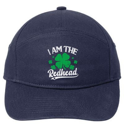I Am The Redhead Dibs On The Redhead St Patricks Day 7-Panel Snapback Hat