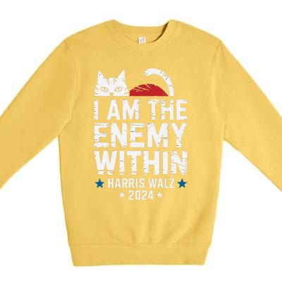 I Am The Enemy Within Kamala Harris 2024 Premium Crewneck Sweatshirt