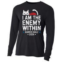 I Am The Enemy Within Kamala Harris 2024 Cooling Performance Long Sleeve Crew