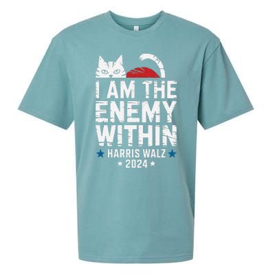 I Am The Enemy Within Kamala Harris 2024 Sueded Cloud Jersey T-Shirt