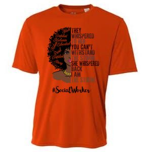 I Am The Storm Social Worker Black History Month Gift Cooling Performance Crew T-Shirt