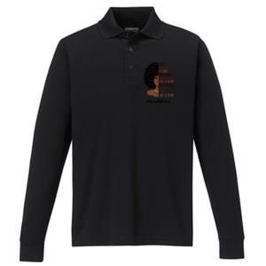 I Am The Storm Social Worker Black History Month Gift Performance Long Sleeve Polo