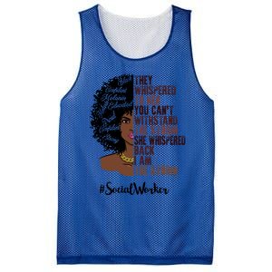 I Am The Storm Social Worker Black History Month Gift Mesh Reversible Basketball Jersey Tank