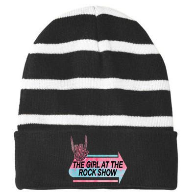 I Am The At The Rock Show Classic Striped Beanie with Solid Band