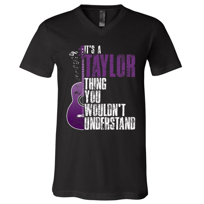 ItS A T.A.Y.Lo.R Thing You WouldnT Understand T.A.Y.L.Or Vintage V-Neck T-Shirt