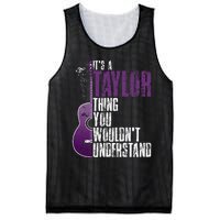 ItS A T.A.Y.Lo.R Thing You WouldnT Understand T.A.Y.L.Or Vintage Mesh Reversible Basketball Jersey Tank