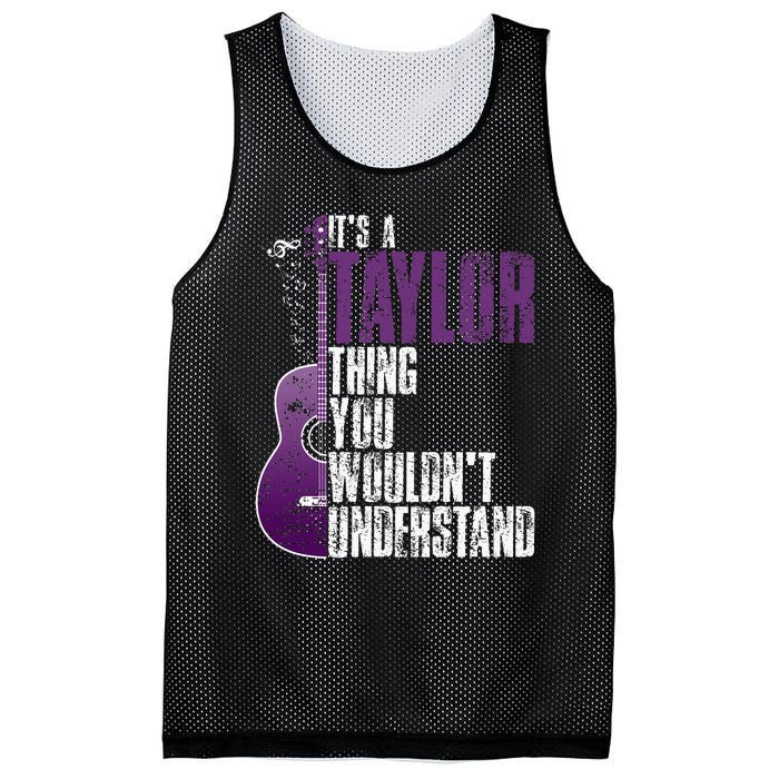 ItS A T.A.Y.Lo.R Thing You WouldnT Understand T.A.Y.L.Or Vintage Mesh Reversible Basketball Jersey Tank